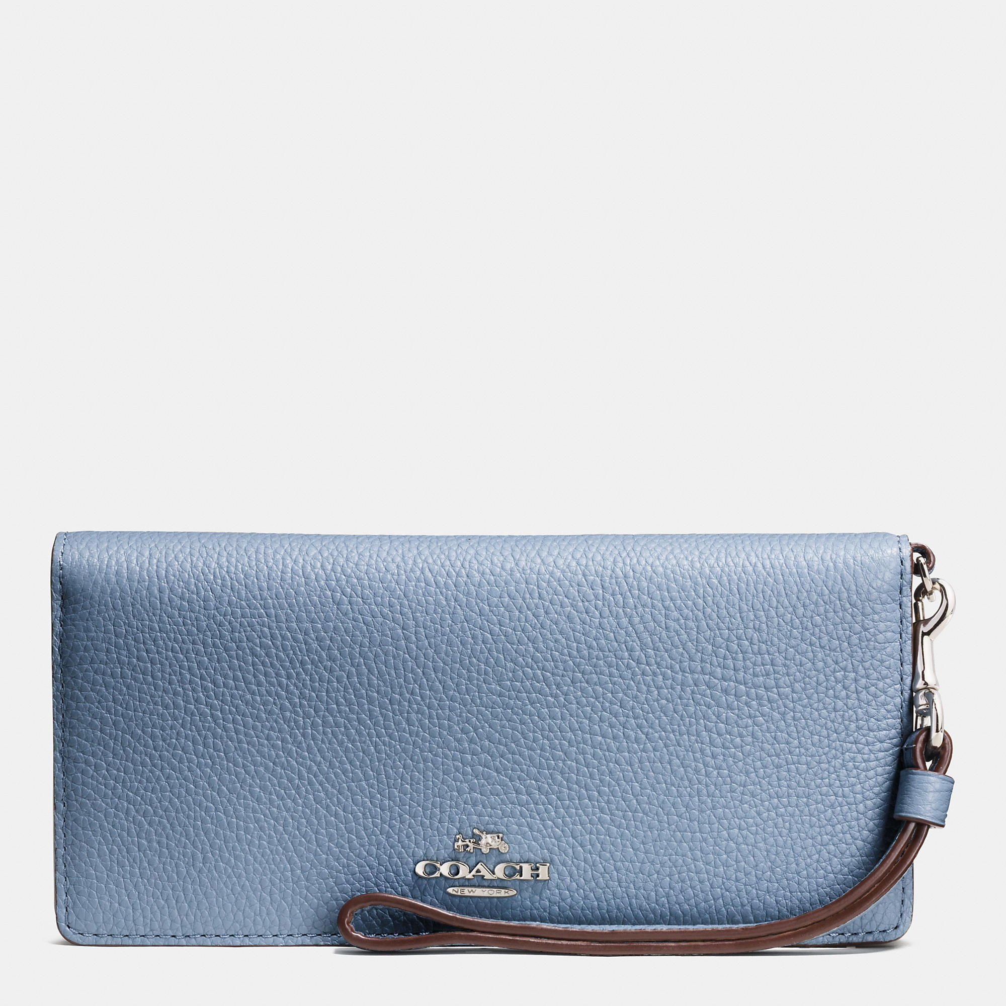 Causual Coach Slim Wallet In Colorblock Leather | Women